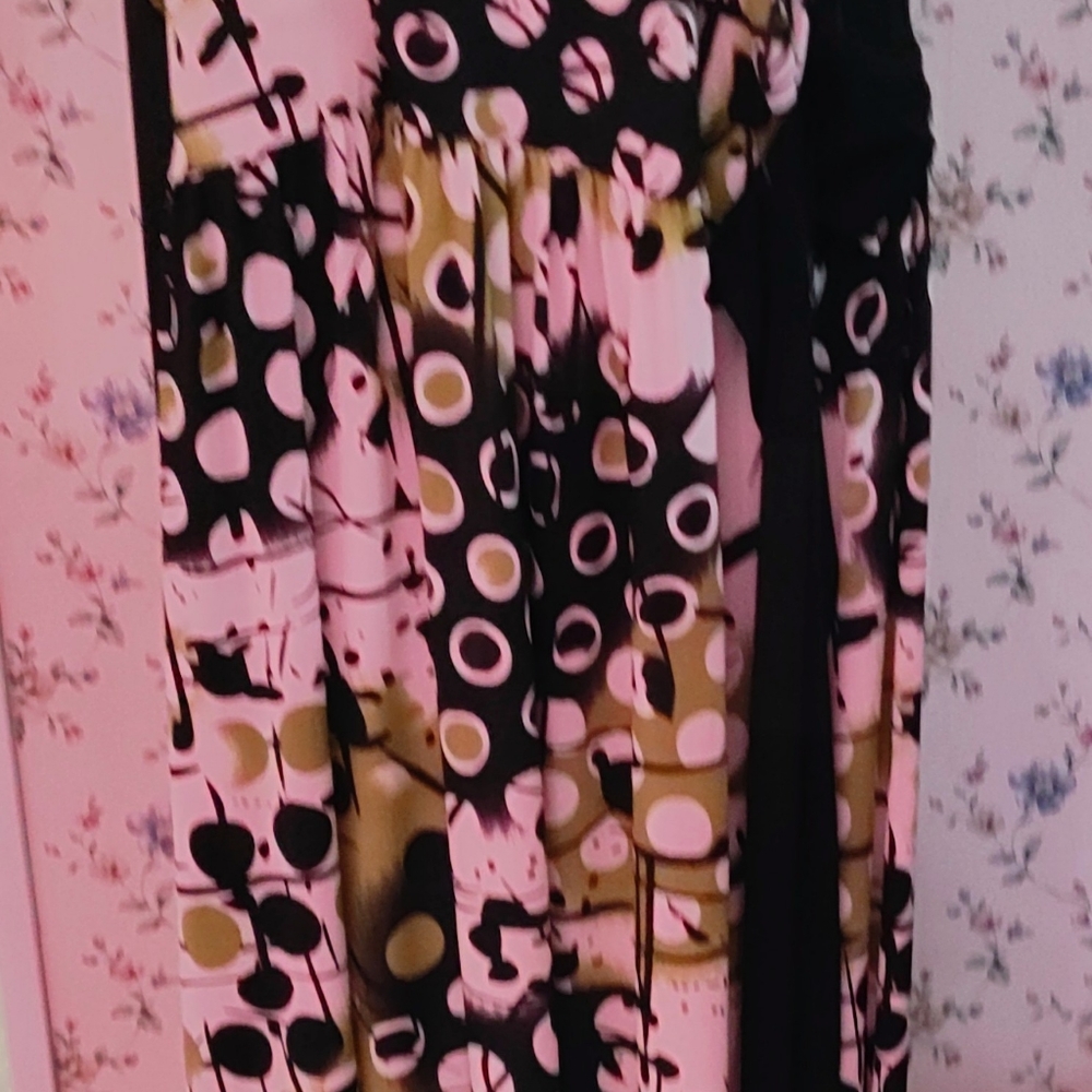 Women's sleeveless dress long,XL Blooming Rose